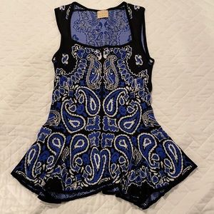 Torn by Ronny Kobo peplum top